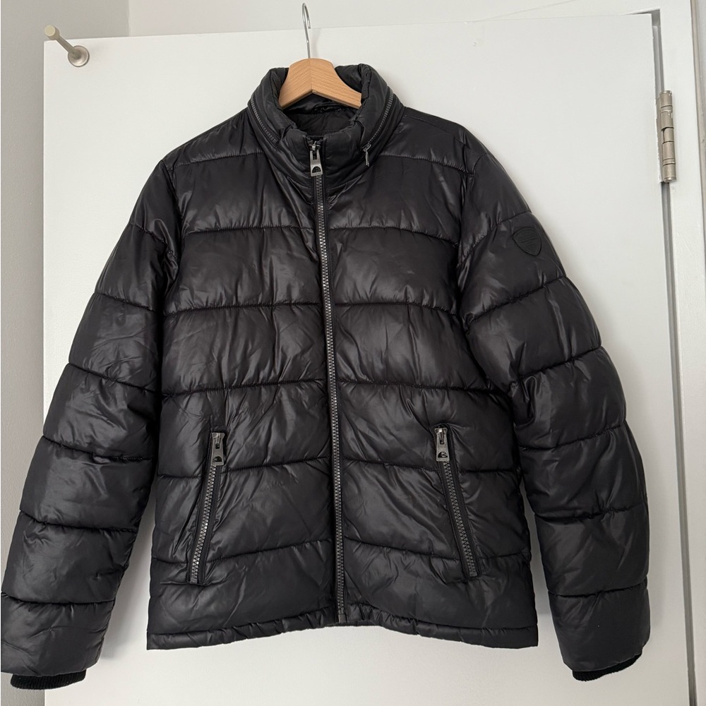 GUESS BLACK PUFFER JACKET - Size S